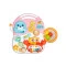 ходунки-каталка ігровий розвивальний столик 2 в 1 caretero spark pink, арт. TOYZ-20950